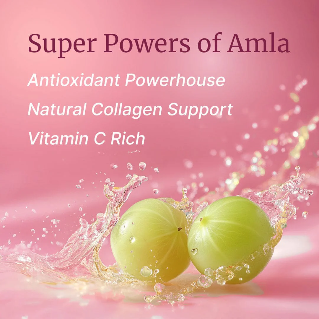 Amla Gummies I Vegan Gummies with Plant-based Actives for Anti-aging Benefits, Healthy Skin, Digestion and Immunity - Pack of 3 - Image 3