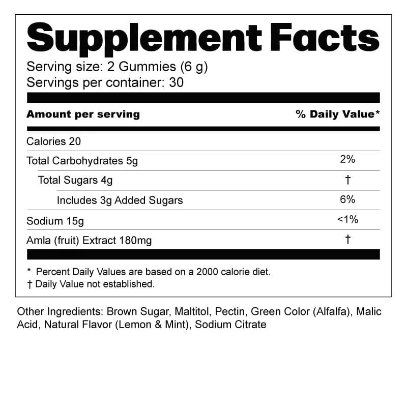 Amla Gummies I Vegan Gummies with Plant-based Actives for Anti-aging Benefits, Healthy Skin, Digestion and Immunity - Pack of 3 - Image 6