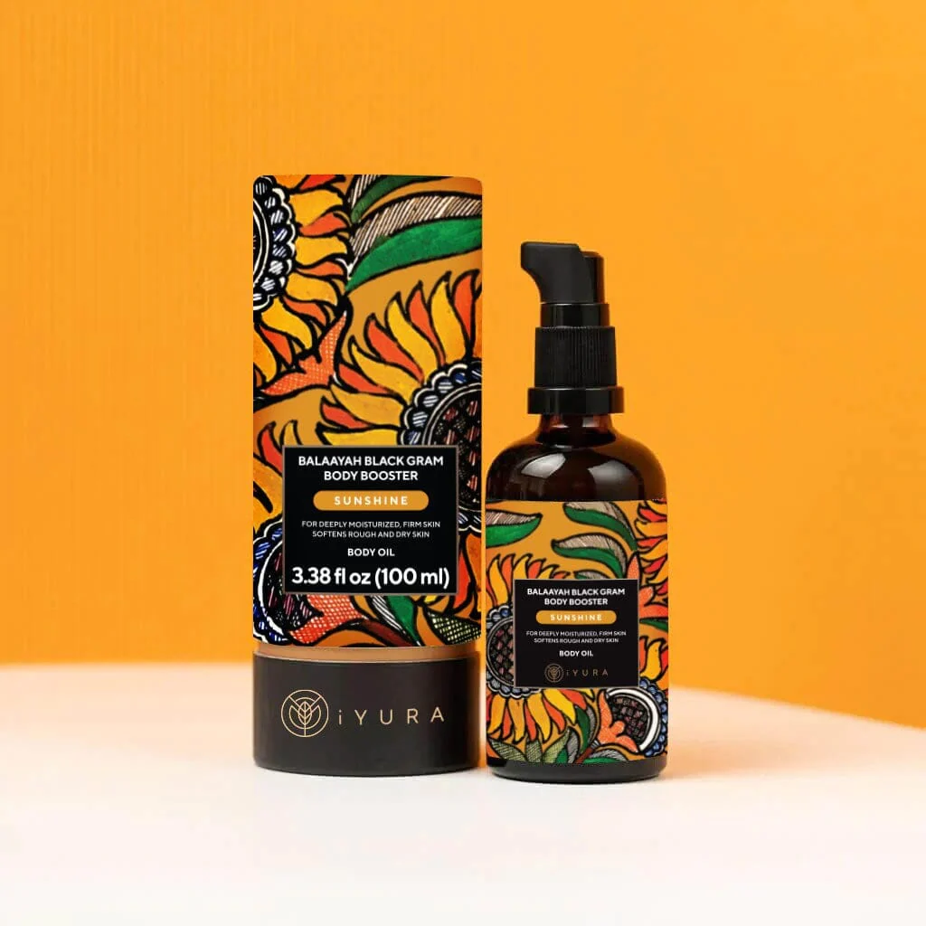 Balaayah Black Gram Body Booster: Body Massage Oil for Dry, Aging Skin - In 4 Indulging Aromas! - Image 22
