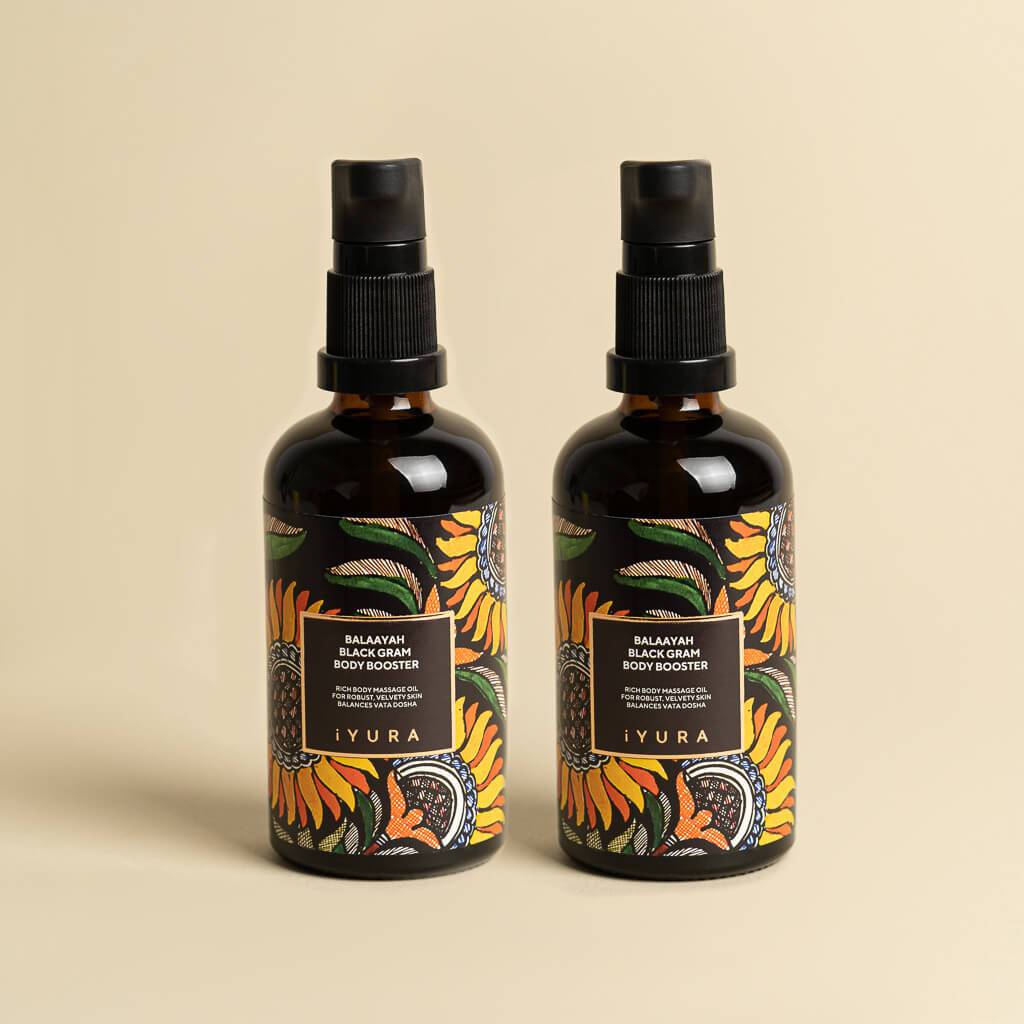 Balaayah Black Gram Body Booster - Infused with Black Gram - To Firm the Appearance of Saggy, Dry, Crepey Skin - Pack of 2