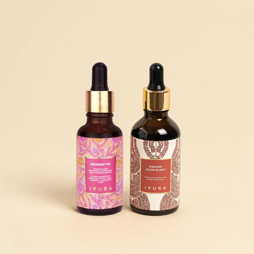 Day & Night Face Oil Duo - Best Moisturizer for Healthy Skin - Ayurvedic Natural Skincare Set. - Image 5
