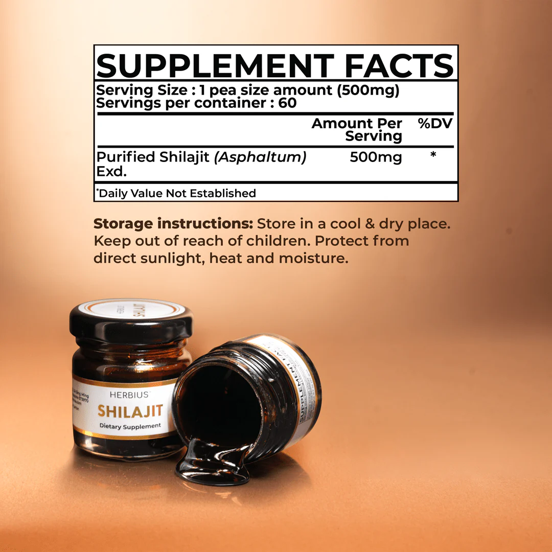 Herbius™ Shilajit | 100% Pure Himalayan Resin For Natural Energy, Hormonal Balance & Menopause Support - 30g - Image 5