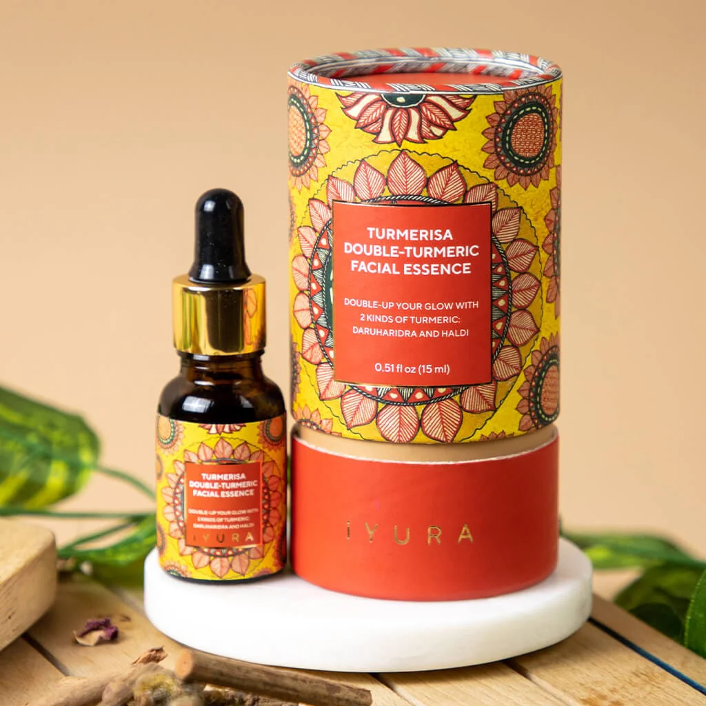Firm & Plump Glow Duo - With Yauvari Amplified Youth Spring, Turmerisa Double-Turmeric Facial Essence and FREE IndiGhee Lip Balm - Image 3