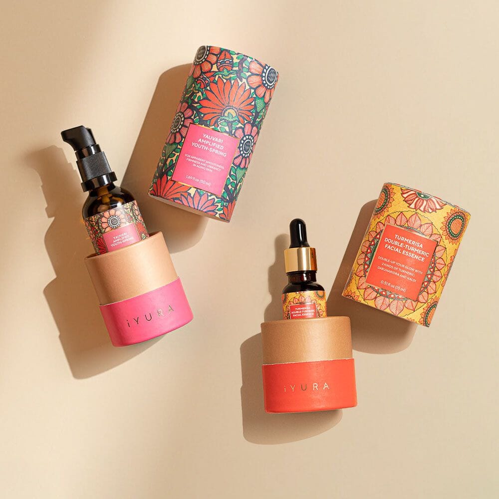 Yauvari Amplified Youth Spring and Turmerisa Double-Turmeric Facial Essence