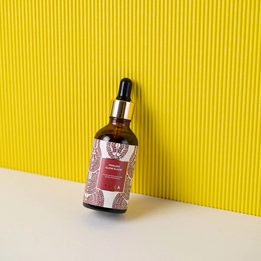 Manjish Glow Night Time Elixir - Ayurvedic Night-Time Face Oil - Natural Moisturizer for Healthy Skin - Image 5