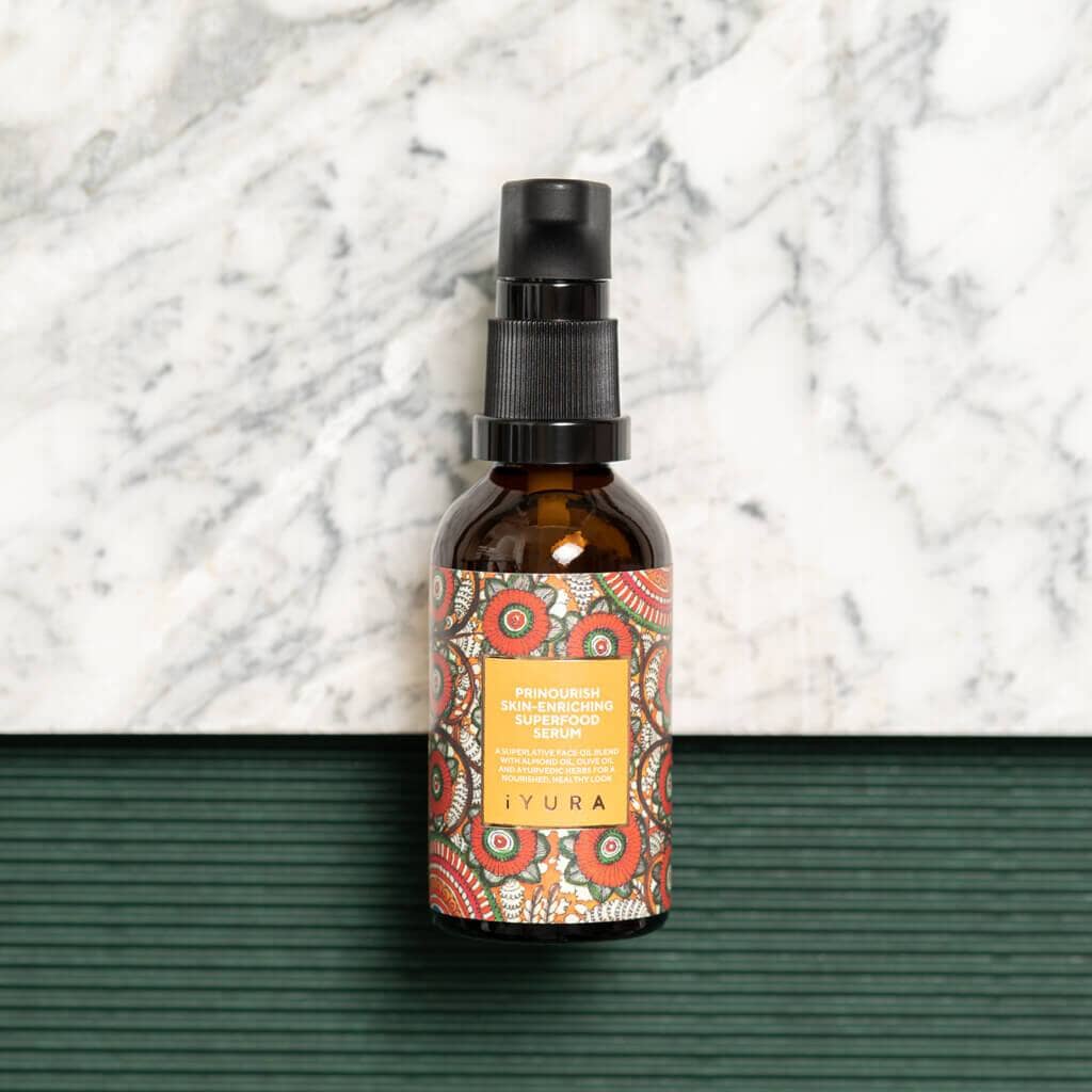 Prinourish Skin-Enriching Superfood Serum - With Almond Oil, Olive Oil, Turmeric, Mango and More Ayurvedic Herbs. - Image 3
