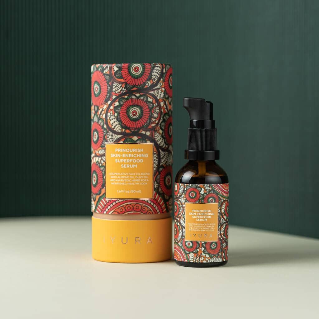 Prinourish Skin-Enriching Superfood Serum - With Almond Oil, Olive Oil, Turmeric, Mango and More Ayurvedic Herbs. - Image 4