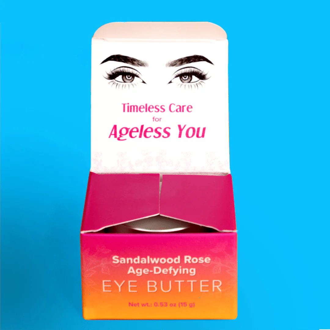Sandalwood Rose Age-Defying Eye Butter - With Ghee, Sandalwood + Other Ayurvedic Ingredients - For Tired-Looking Eyes - Image 7