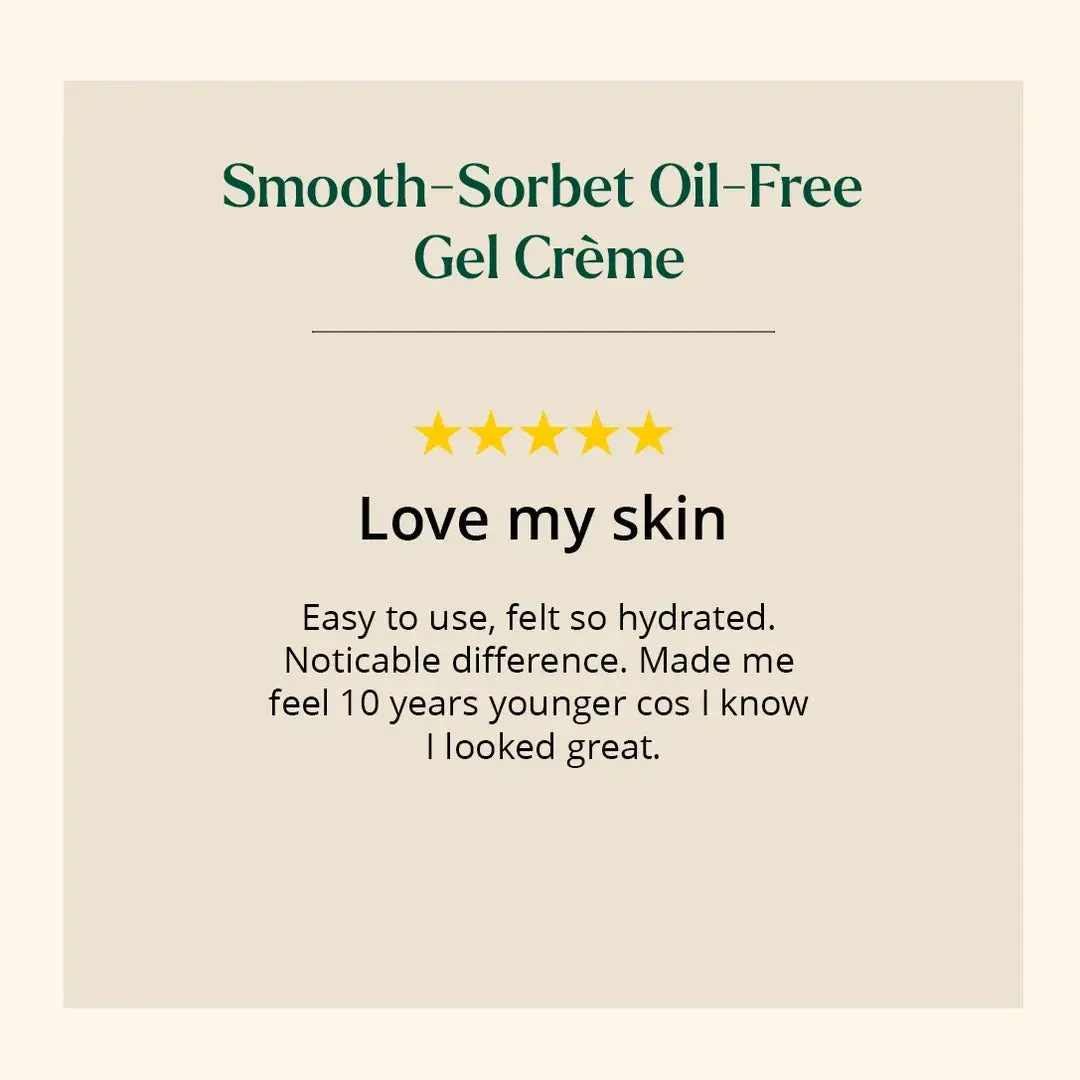 Smooth-Sorbet: Oil-Free Face Gel Crème - To Get Cloud-Like Glow - For Mature, Dull, Aging Skin - Image 2